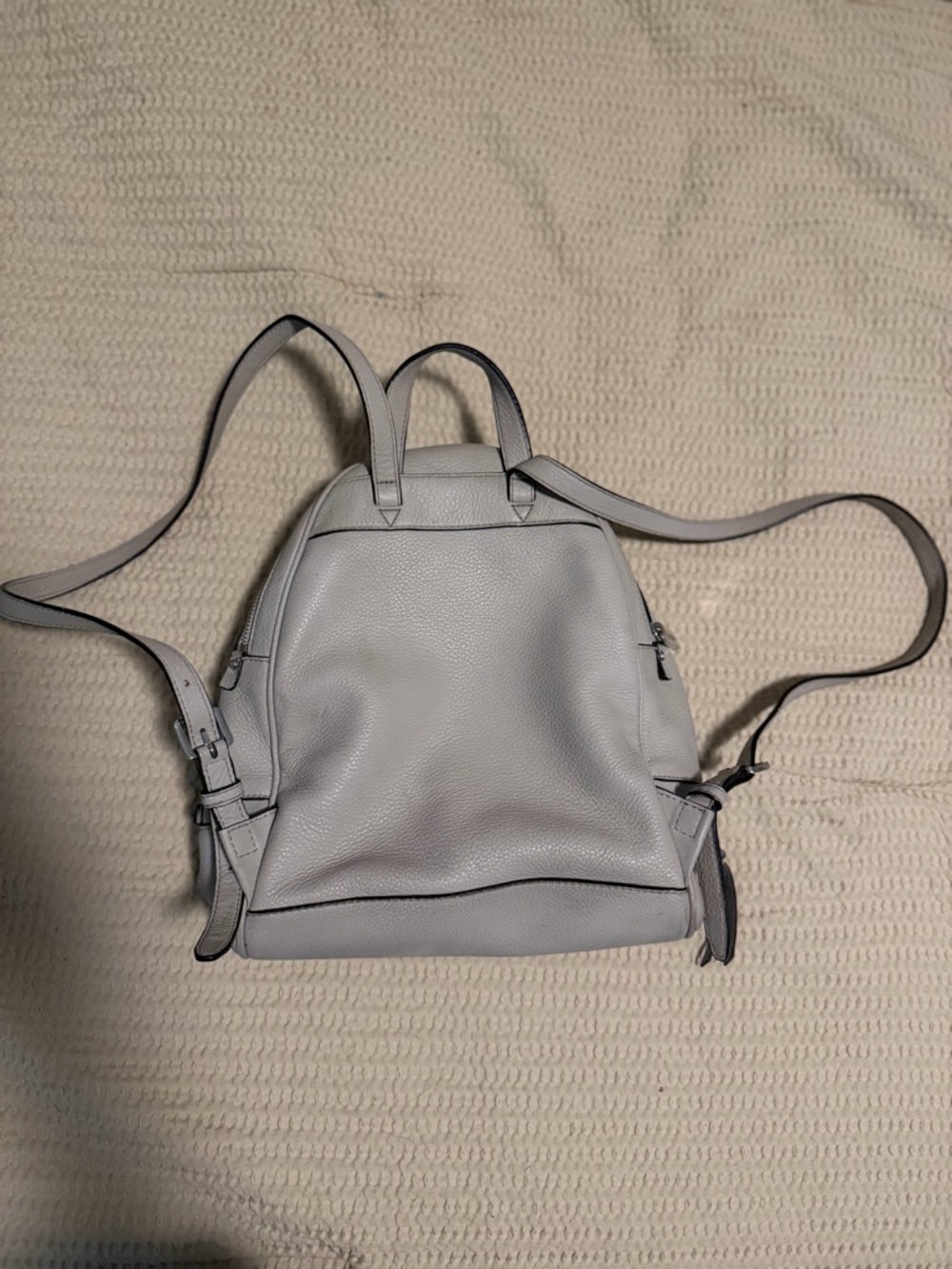 Michael Kors Rhea Pebbled Leather Backpack - Picture 11 of 14